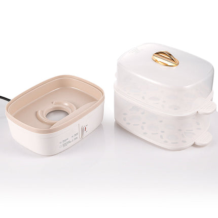 Electric Egg Boiler for 6 Eggs with Single Layer Design and Automatic Quick Cooking