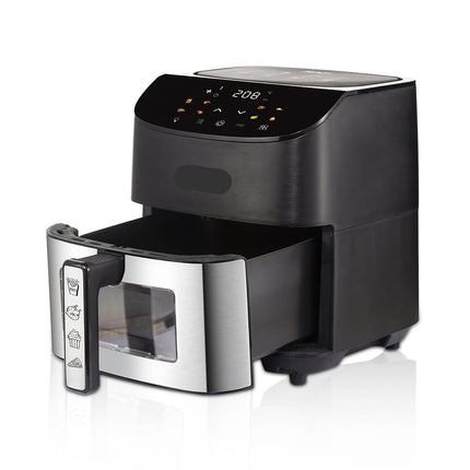 Smart 6L Air Fryer with Touch Screen, Adjustable Temperature & Visible Cooking Window