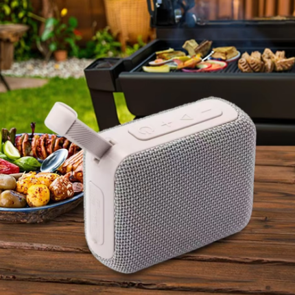 Wireless Bluetooth Speaker with RGB LED, 800mAh Battery & Qi Wireless Charging for Home and Travel
