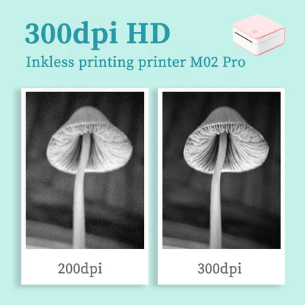 Portable Thermal Label Printer with 300 DPI Resolution, Bluetooth Connectivity and 1000mAh Battery