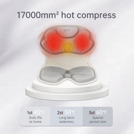 Portable Ergonomic Lumbar Support Seat Pad with Vibration Modes and Rechargeable Battery