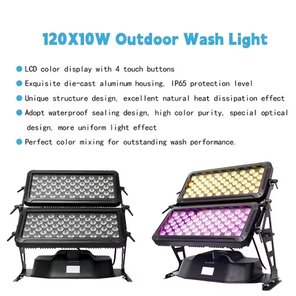 Professional RGBW LED City Color Light 120x10W Stage Lighting with Adjustable Dimming