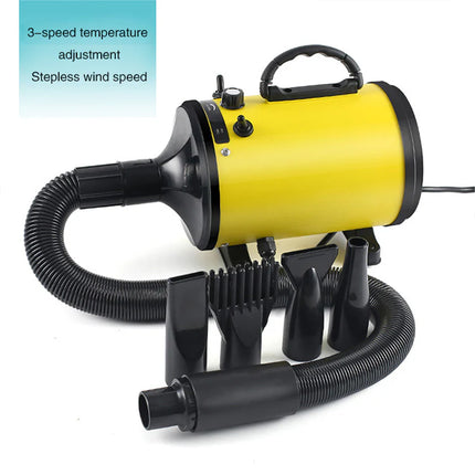 Quiet Cordless Pet Drying Blower with Custom Heat & Speed Control for Home Grooming