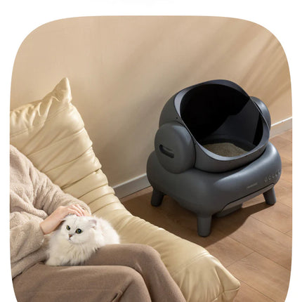Advanced Automatic Cat Litter System with Mobile App, Smell Reduction & Extra-Spacious Interior