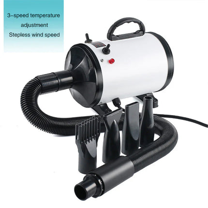 Quiet Cordless Pet Drying Blower with Custom Heat & Speed Control for Home Grooming