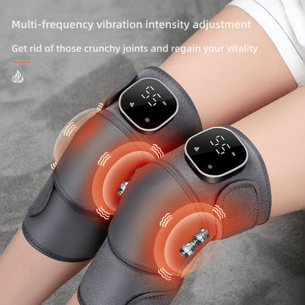 Knee Massager with Air Compression & Heat Relaxation, 3000mAh Cordless