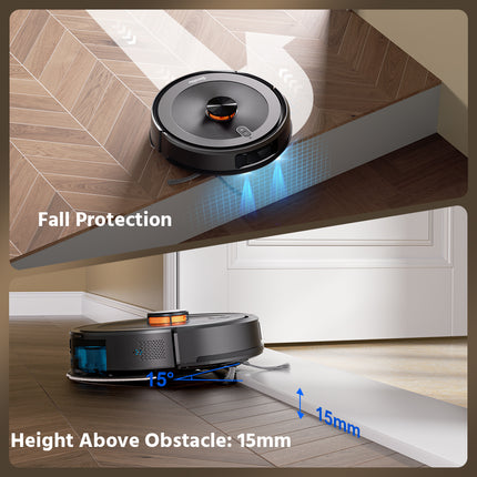 Rechargeable LDS Laser Robot Vacuum and Mop with Auto Empty Wash and Dry System
