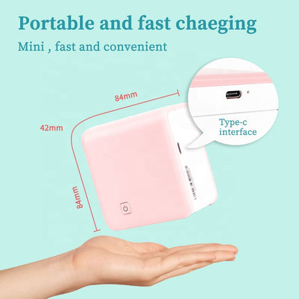 Portable Thermal Label Printer with 300 DPI Resolution, Bluetooth Connectivity and 1000mAh Battery