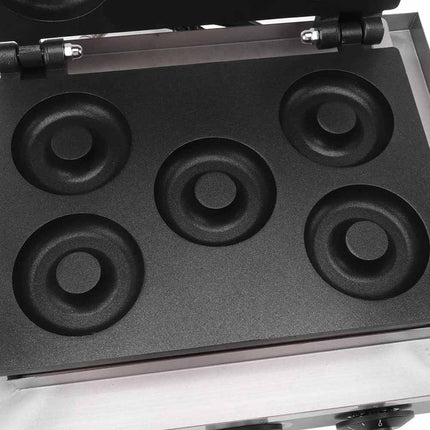 Commercial Mini Donut Machine 5 Moulds Adjustable Timer & Temp Control