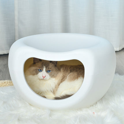 Modern Pet Cave Stool with Cozy Enclosed Bed for Cats & Small Dogs