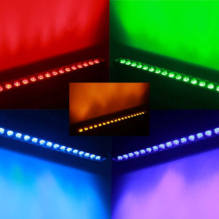 Outdoor Waterproof LED Wall Washer Pixel Bar 18x18W RGBWA+UV Stage Wash Light with DMX512