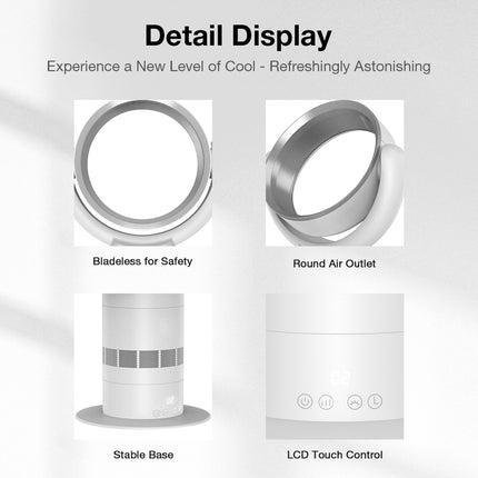 Portable 22-Inch Tall Tower Fan with 10 Airflow Levels, 9-Hour Timer and Wide Oscillation