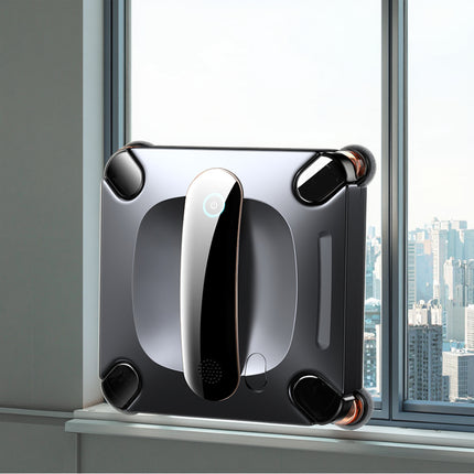 Robotic Window Cleaner with Mechanical Arm, 3000kPa Suction, Cordless Edge-to-Corner Cleaning System
