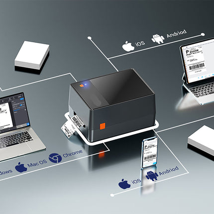 300 DPI Thermal Transfer & Direct Label Printer, 115mm Wide, USB LAN High-Speed 5 ips