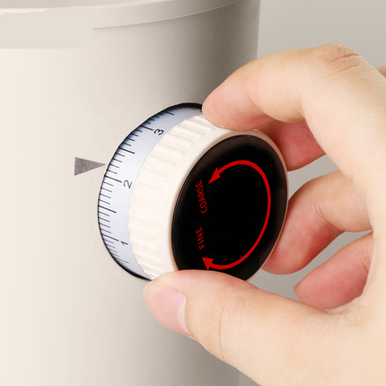 Adjustable Electric Coffee Grinder with 64mm Flat Burr and Large Bean Hopper