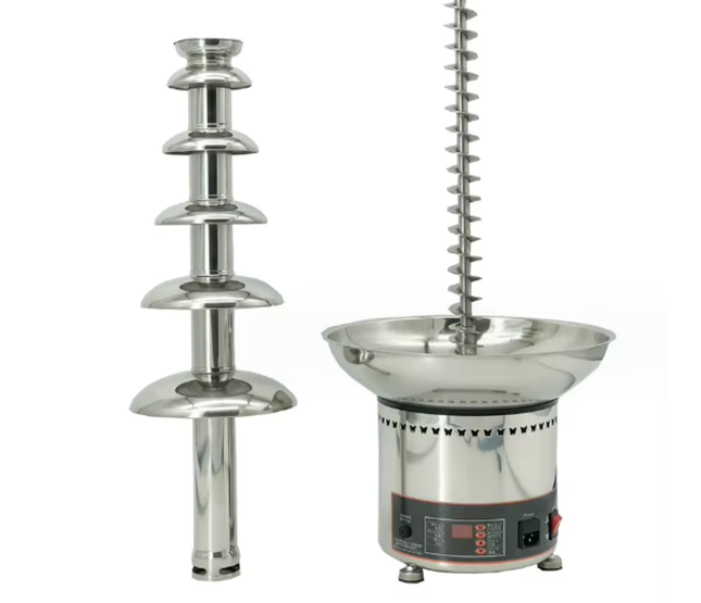 5-Tier Chocolate Fountain Machine 300W for Parties, Weddings & Dessert Buffets