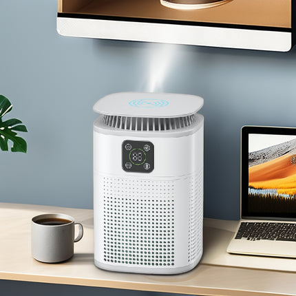 Air Purifier with 70m³/h CADR, 3 Fan Speeds & 2/4/8H Timer for Home Office Bedroom