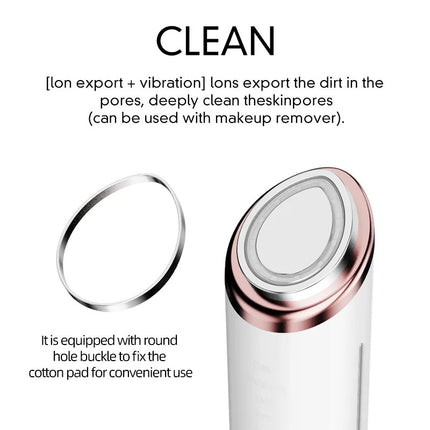 Portable Facial Microcurrent Massager with 3 LED Light Modes and Adjustable Intensity