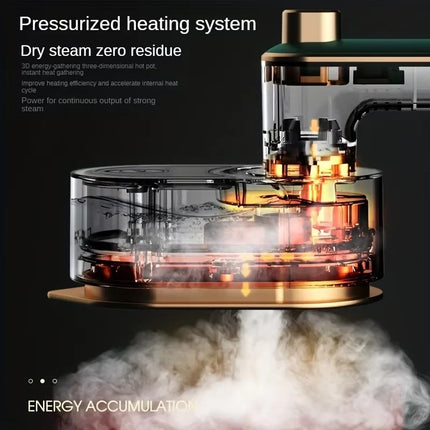 Compact Travel Folding Iron – Mini Adjustable Heat Portable Beige Design