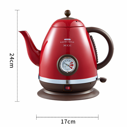 1.5L Stainless Steel Electric Kettle with Thermometer, 1500W Fast Boil & Auto Shut-Off
