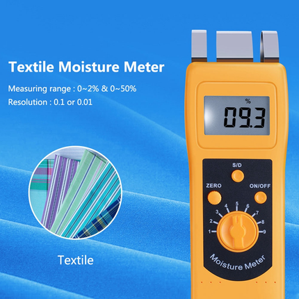 Handheld Fabric Moisture Analyzer with Digital LCD Screen