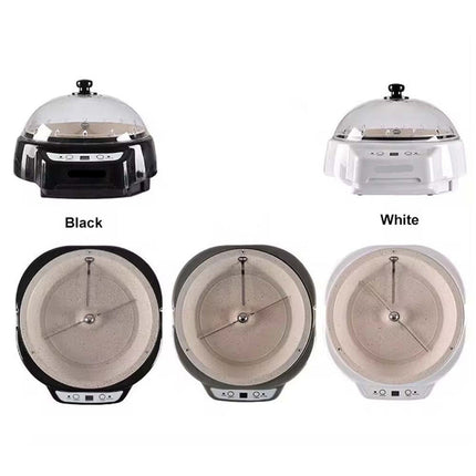 Automatic 300g Coffee Bean Roaster with Hot Air Roasting, Adjustable Heat & App Control – Black