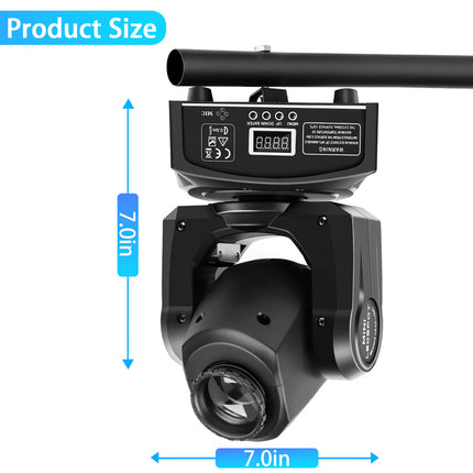 30W RGBW Moving Head Stage Light with Gobo Patterns and DMX Control
