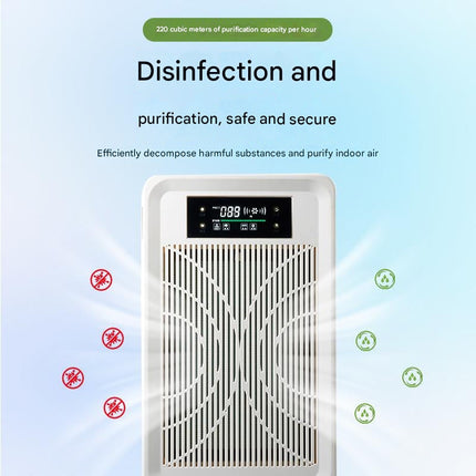 Smart Portable Air Purifier with App Control, 42W Power, Negative Ion Generator for Rooms up to 30m²