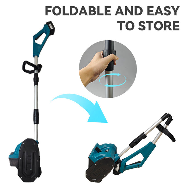 Cordless 20V Snow Remover with 2Ah Battery and Quick Charging System
