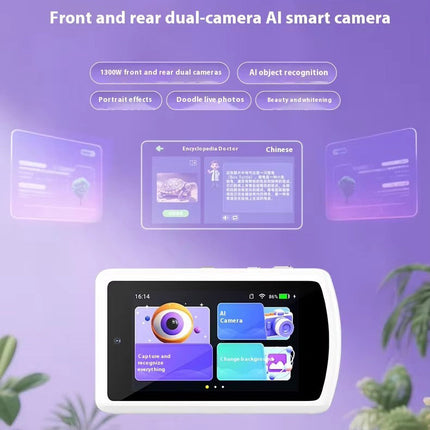 Portable 1080p Digital Video Camera with Dual Lens System and 3.6 Inch Screen