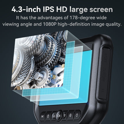 HD Inspection Borescope with 4.3 Inch Screen, Dual Camera & IP67 Waterproof Cable
