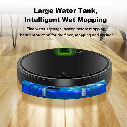 Cordless Robot Vacuum and Mop with 2000mAh Battery and Multi-Mode Cleaning – Black