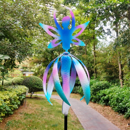 Metal 3D Kinetic Garden Spinner Outdoor Patio Decoration