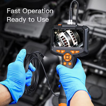 Portable 1080P Endoscope Inspection Camera with 8.5mm Waterproof Probe
