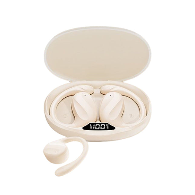 Wireless Ear-Hook Headphones with ANC, Digital Display, Waterproof IPX5, 20h Battery, Bluetooth 5.4