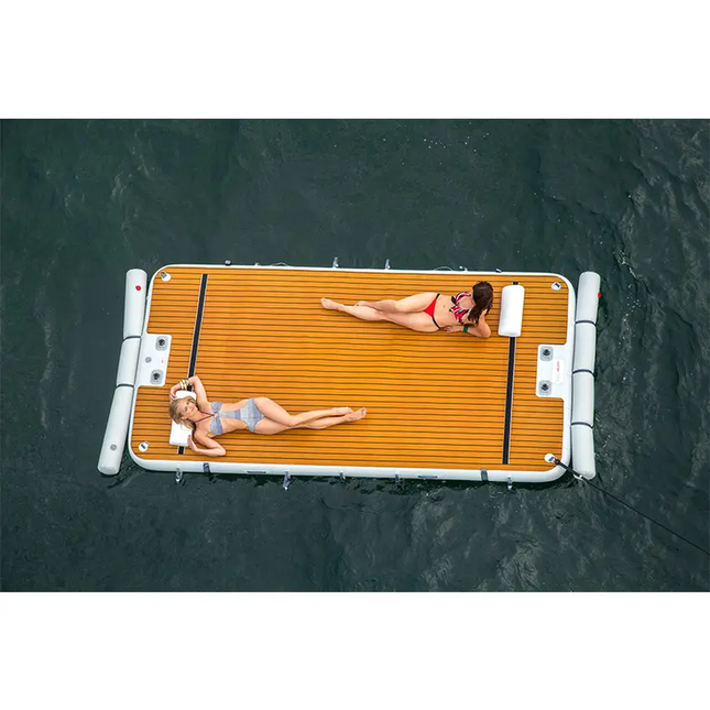 Inflatable Floating Water Platform 240 × 182 × 20cm – Heavy Duty PVC Swim Dock Raft