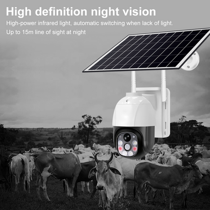 Solar Powered Wireless Outdoor Security Camera with Smart Alerts & Two-Way Talk