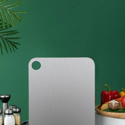 Large Food-Grade Pure Titanium Cutting Board – Double-Sided Design 360 × 250mm