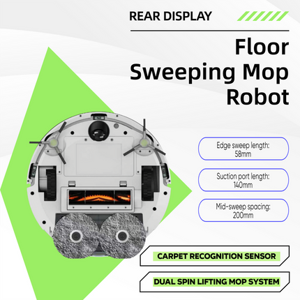 Smart Robot Vacuum Cleaner with Self-Cleaning & Auto-Dry Dock – Fully Automatic Home Cleaning System