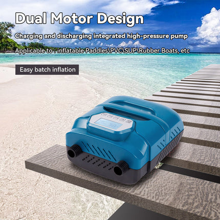 Compact Portable DC Air Pump for Air Beds, Boats & Camping Gear