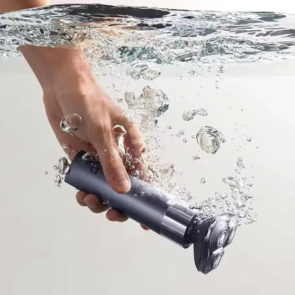 Compact Cordless Electric Shaver with 3D Floating Rotary Head