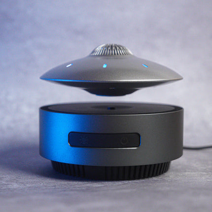 Levitation UFO Style Wireless Bluetooth Speaker with LED Touch Panel – Portable Black