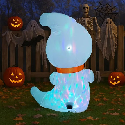 Indoor/Outdoor 1.2m Inflatable Decoration with LED & Flame-Effect Lights