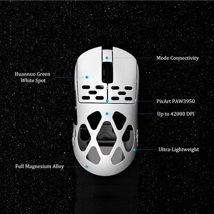 Rechargeable Wireless Gaming Mouse with Optical Tracking and Custom Buttons