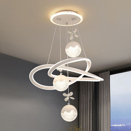 Modern Adjustable Indoor Pendant Light – Acrylic & Iron Luxury Design