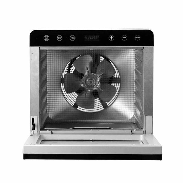 6-Tray Stainless Steel Food Dehydrator 700W with Digital Control Panel, 24-Hour Timer & Adjustable Temperature (30–85°C)