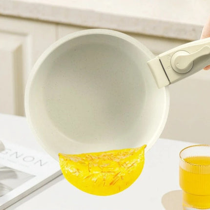 Nonstick Stone Cookware Set Frying Pans and Pots with Glass Lids Detachable Handles Multiple Sizes