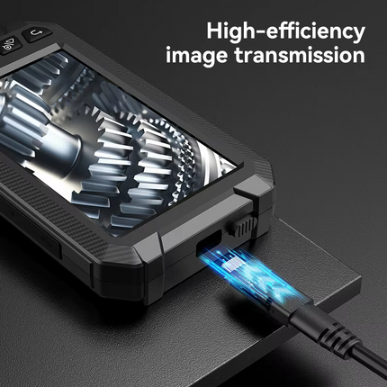 1080P HD Borescope Camera with 5-Inch Display, Dual Viewing Angles & IP67 Waterproof Probe
