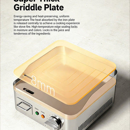 Commercial Electric Grill with Adjustable Temperature and Rapid Heating for Professional Kitchens