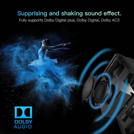 Compact Smart Projector 1080p Full HD with 400 ANSI Lumens  WiFi Screen Casting & BT Remote